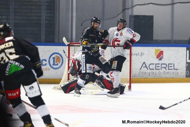 Photo hockey match Rouen - Amiens  le 02/10/2020