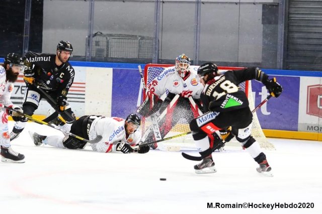 Photo hockey match Rouen - Amiens  le 02/10/2020