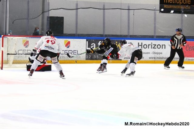 Photo hockey match Rouen - Amiens  le 02/10/2020
