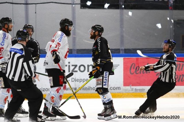 Photo hockey match Rouen - Amiens  le 02/10/2020