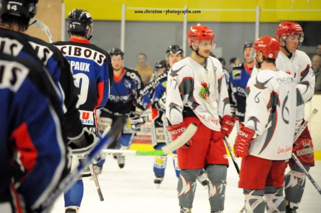 Photo hockey match Caen  - Cergy-Pontoise le 18/04/2009