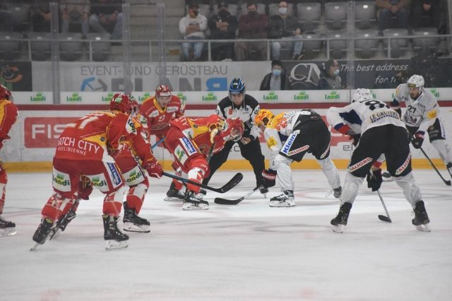 Photo hockey match Bienne - Fribourg le 09/10/2020
