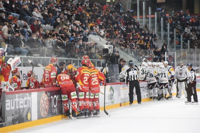 Photo hockey match Bienne - Fribourg le 09/10/2020