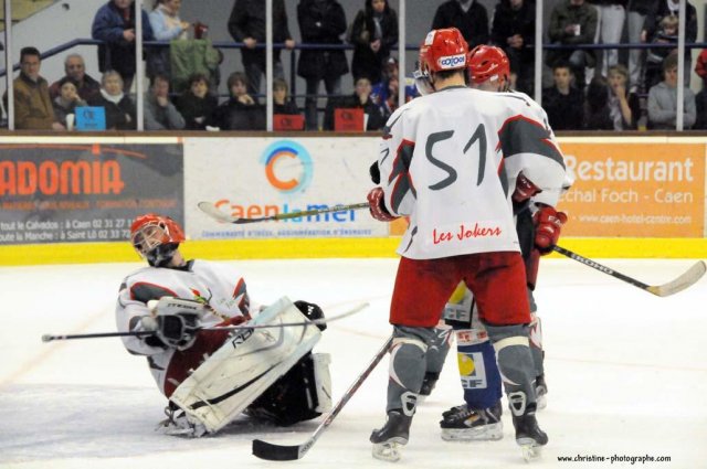 Photo hockey match Caen  - Cergy-Pontoise le 18/04/2009