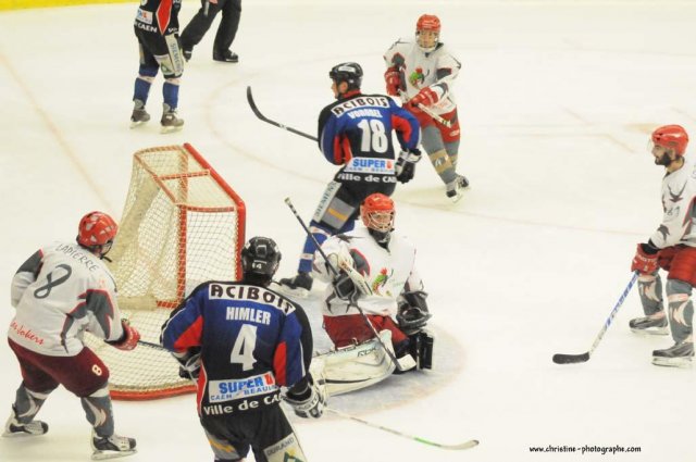 Photo hockey match Caen  - Cergy-Pontoise le 18/04/2009