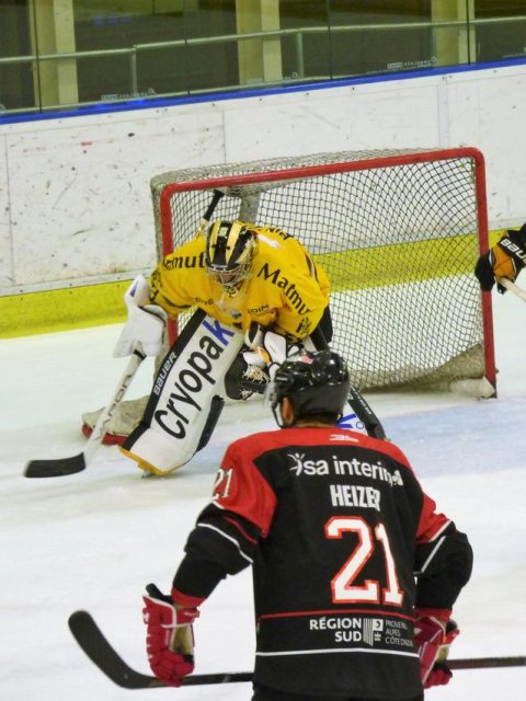 Photo hockey match Nice - Rouen le 13/10/2020