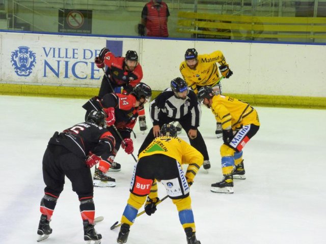 Photo hockey match Nice - Rouen le 13/10/2020