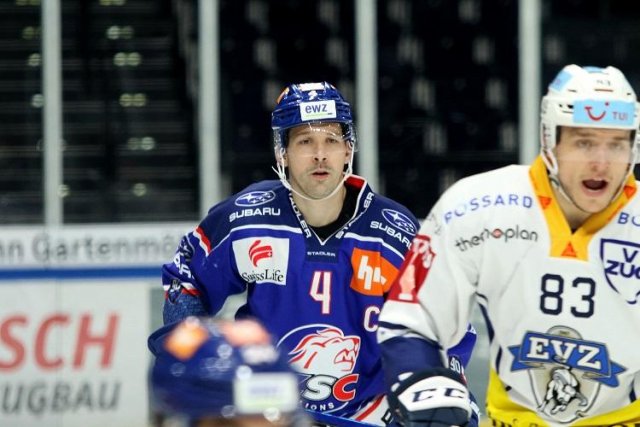 Photo hockey match Zürich - Zug le 22/10/2020