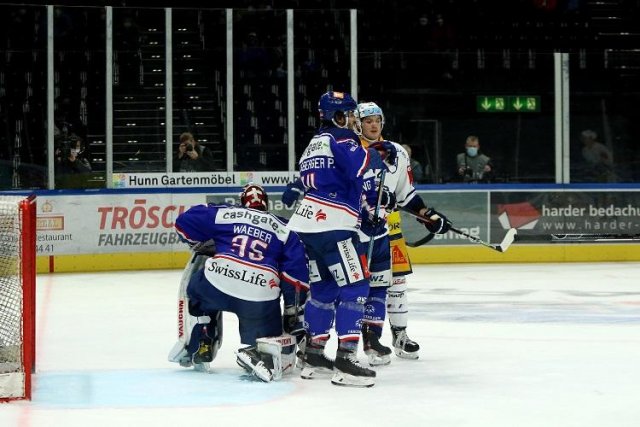 Photo hockey match Zürich - Zug le 22/10/2020