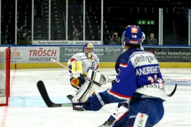 Photo hockey match Zürich - Zug le 22/10/2020