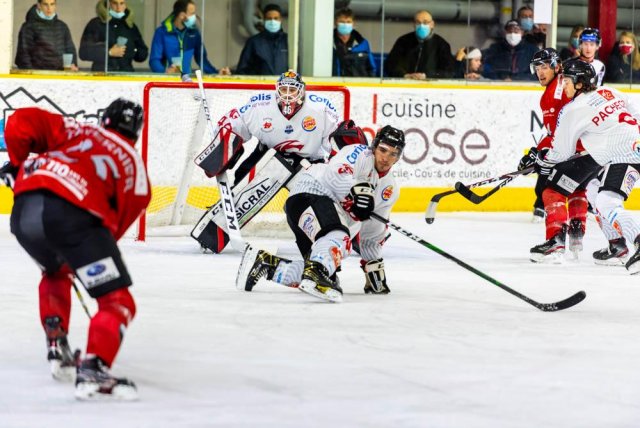 Photo hockey match Chamonix  - Amiens  le 23/10/2020