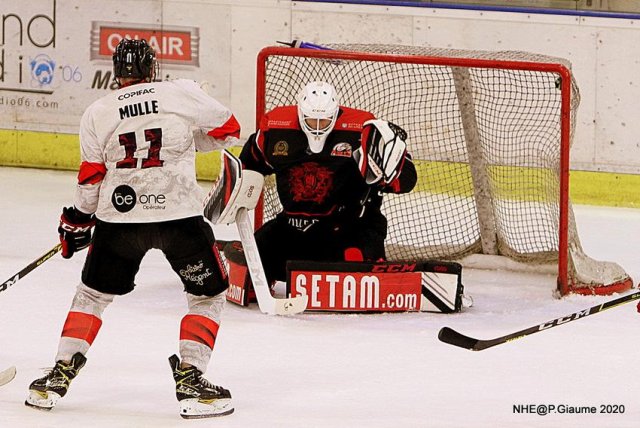 Photo hockey match Nice - Bordeaux le 23/10/2020