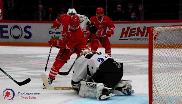 Photo hockey match Lausanne - Lugano le 27/10/2020