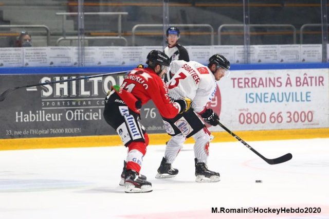 Photo hockey match Rouen - Amiens  le 18/12/2020