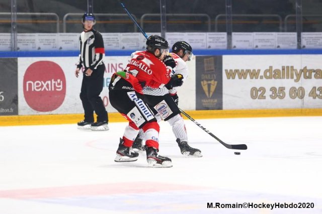 Photo hockey match Rouen - Amiens  le 18/12/2020