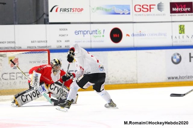 Photo hockey match Rouen - Amiens  le 18/12/2020