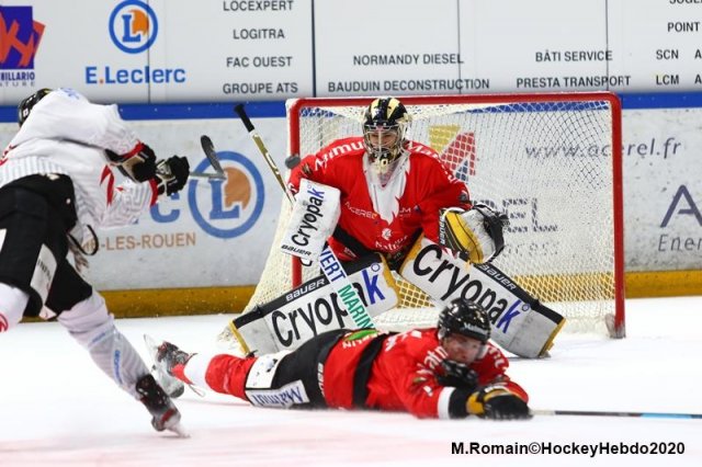 Photo hockey match Rouen - Amiens  le 18/12/2020