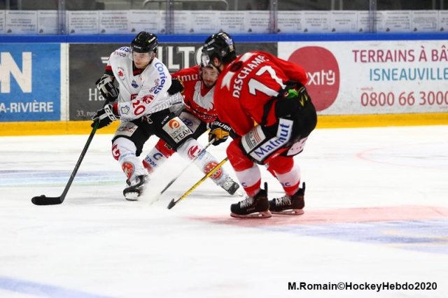 Photo hockey match Rouen - Amiens  le 18/12/2020
