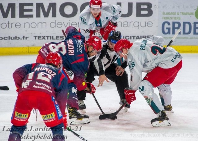 Photo hockey match Grenoble  - Cergy-Pontoise le 08/01/2021