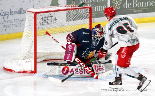 Photo hockey match Grenoble  - Cergy-Pontoise le 08/01/2021
