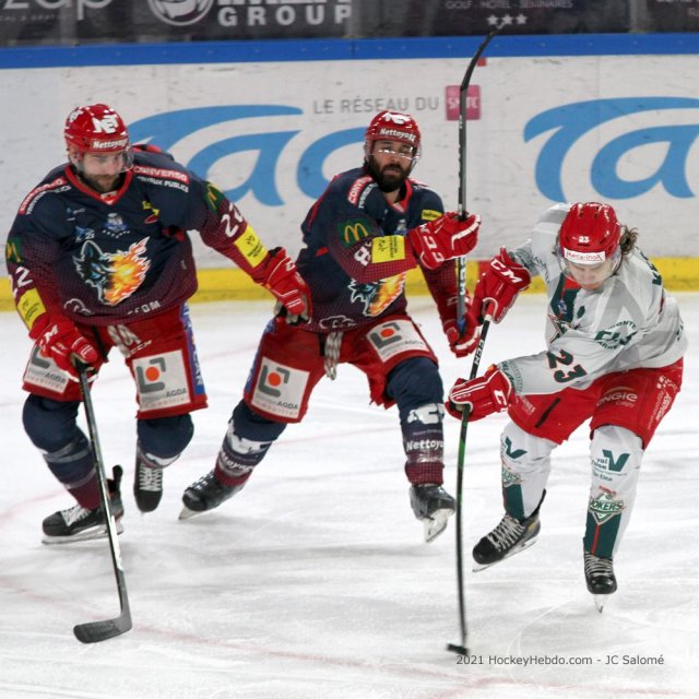 Photo hockey match Grenoble  - Cergy-Pontoise le 08/01/2021