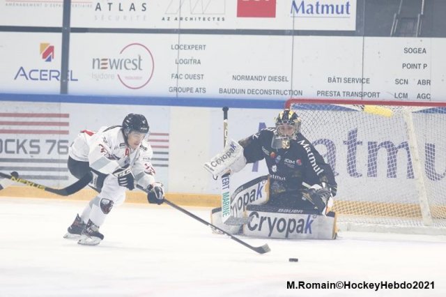 Photo hockey match Rouen - Chamonix  le 16/01/2021