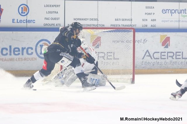 Photo hockey match Rouen - Chamonix  le 16/01/2021