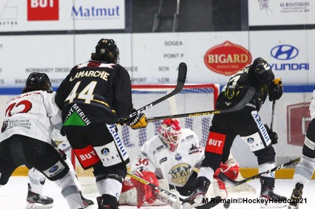 Photo hockey match Rouen - Chamonix  le 16/01/2021