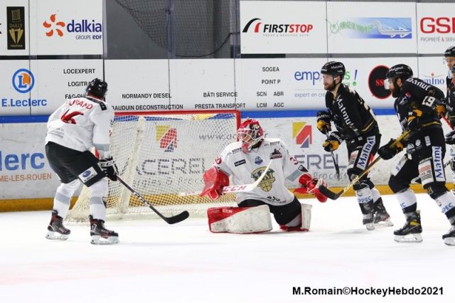 Photo hockey match Rouen - Chamonix  le 16/01/2021