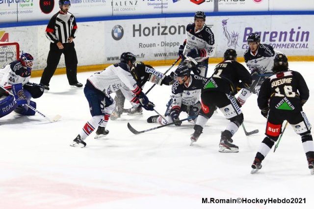 Photo hockey match Rouen - Angers  le 22/01/2021