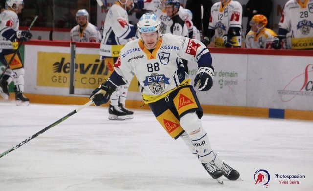 Photo hockey match Lausanne - Zug le 02/02/2021