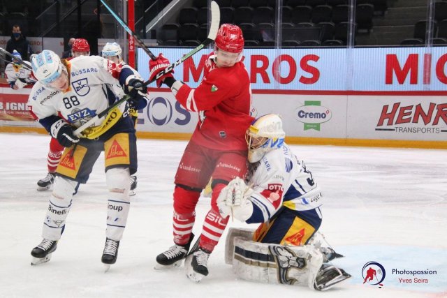 Photo hockey match Lausanne - Zug le 02/02/2021