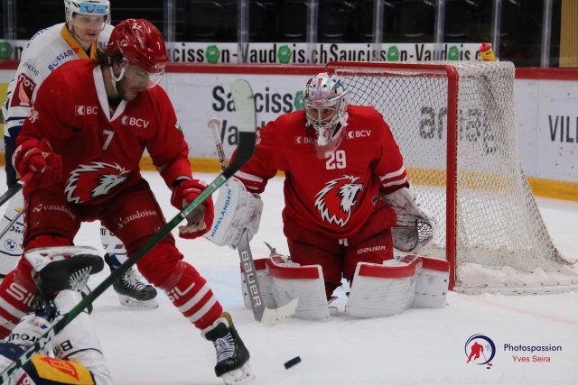 Photo hockey match Lausanne - Zug le 02/02/2021
