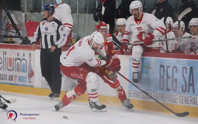 Photo hockey match Bienne - Lausanne le 16/02/2021