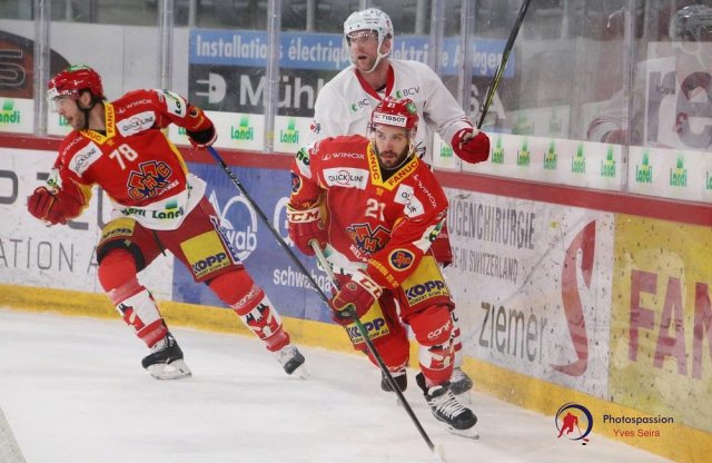 Photo hockey match Bienne - Lausanne le 16/02/2021