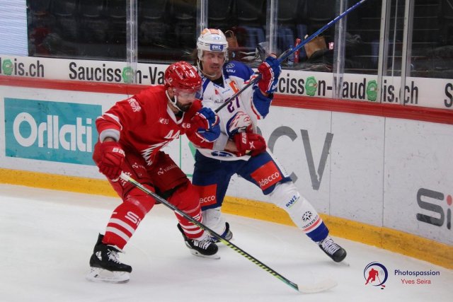 Photo hockey match Lausanne - Zürich le 05/03/2021