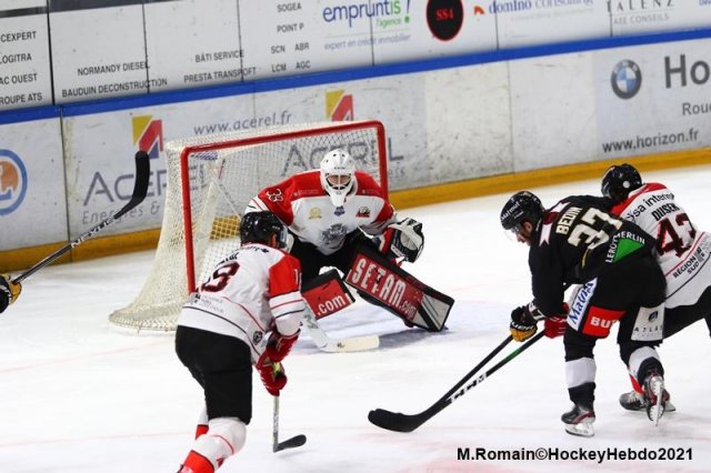 Photo hockey match Rouen - Nice le 05/03/2021