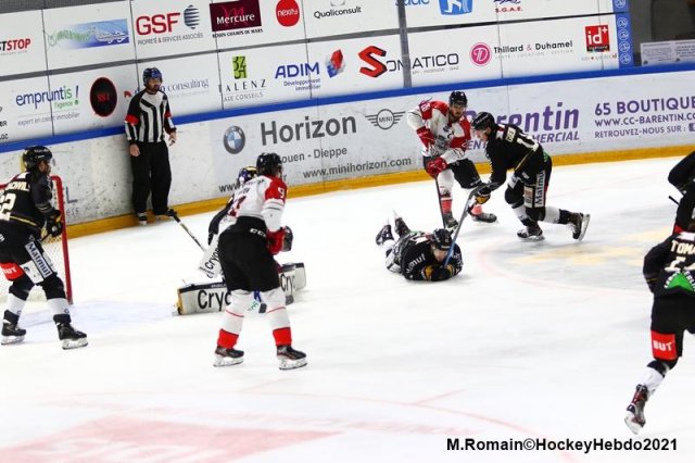Photo hockey match Rouen - Nice le 05/03/2021