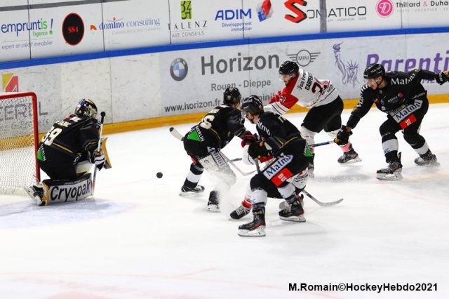 Photo hockey match Rouen - Nice le 05/03/2021
