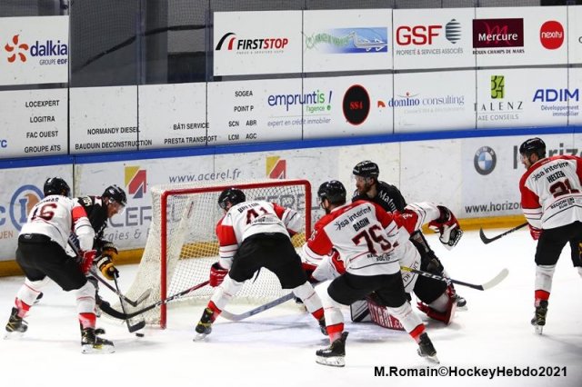 Photo hockey match Rouen - Nice le 05/03/2021