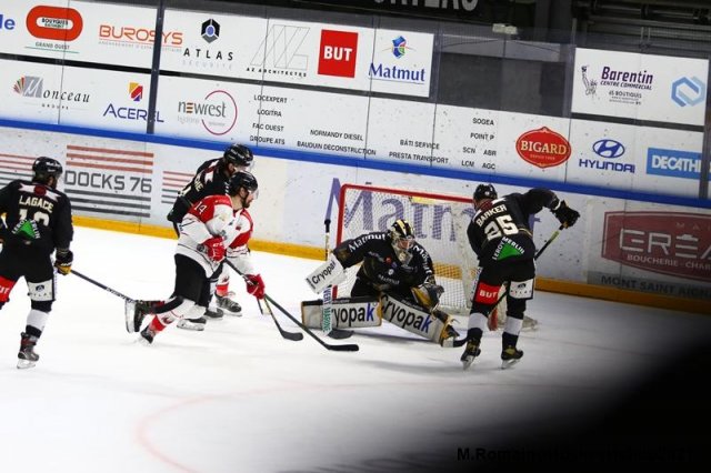 Photo hockey match Rouen - Nice le 05/03/2021