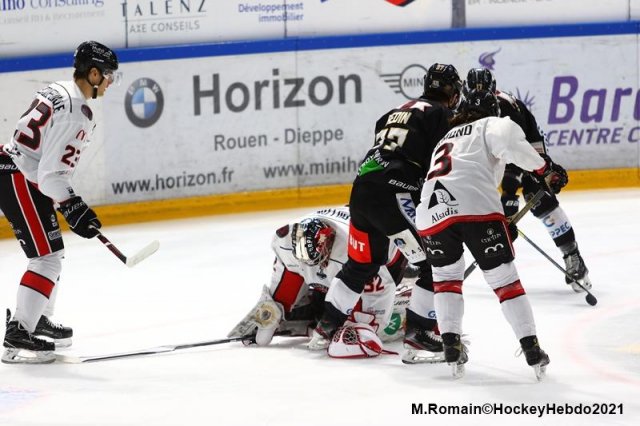 Photo hockey match Rouen - Mulhouse le 06/03/2021