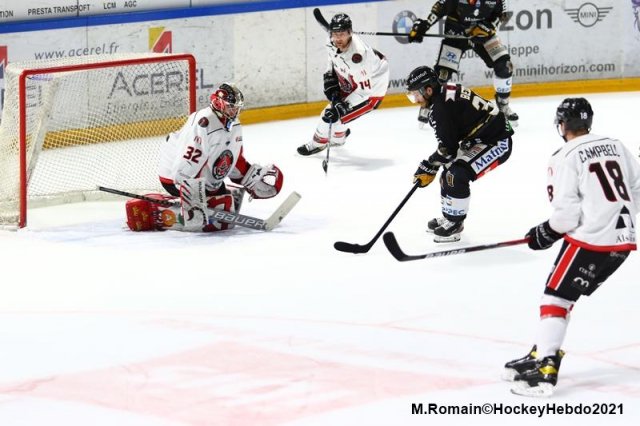Photo hockey match Rouen - Mulhouse le 06/03/2021