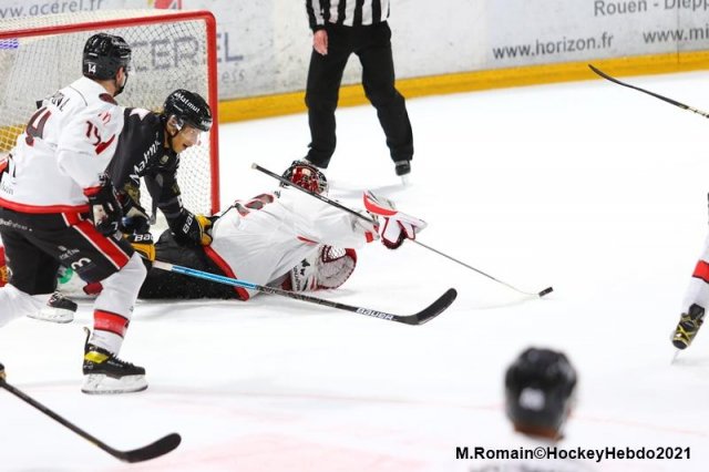 Photo hockey match Rouen - Mulhouse le 06/03/2021