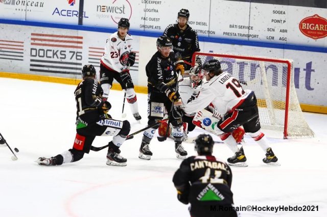 Photo hockey match Rouen - Mulhouse le 06/03/2021