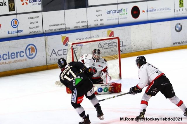Photo hockey match Rouen - Mulhouse le 06/03/2021
