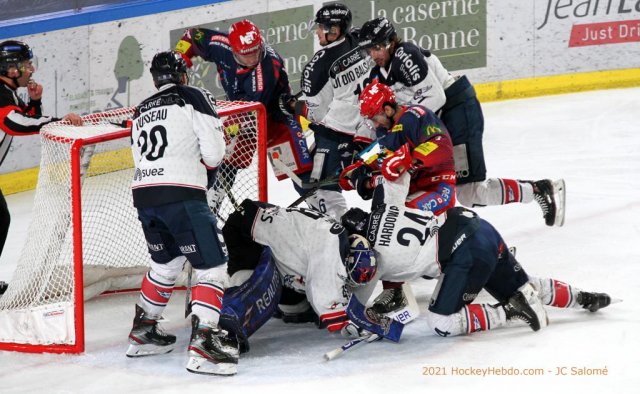 Photo hockey match Grenoble  - Angers  le 11/03/2021