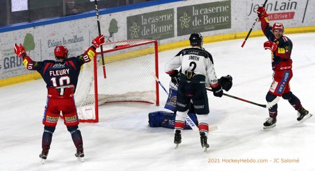Photo hockey match Grenoble  - Angers  le 11/03/2021