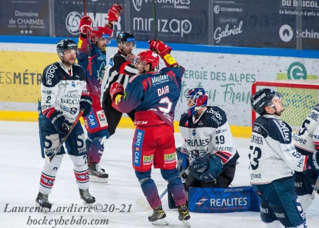 Photo hockey match Grenoble  - Angers  le 11/03/2021