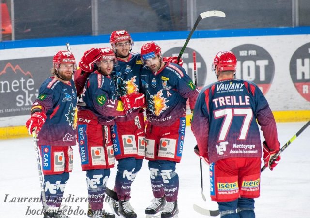 Photo hockey match Grenoble  - Angers  le 11/03/2021